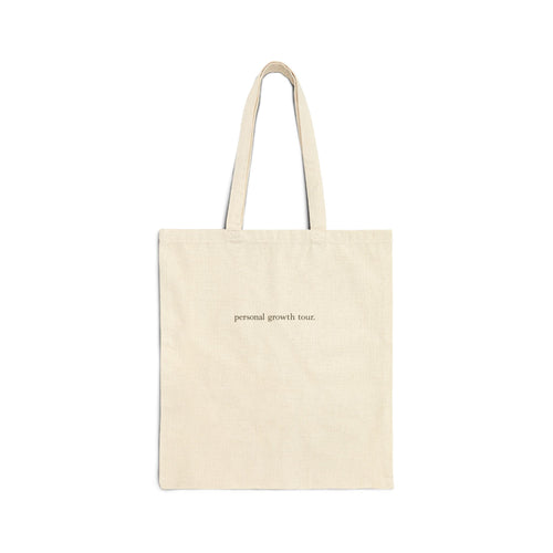 Canvas Tote — “The Comeback Is Personal” Inspirational Cotton Shopper
